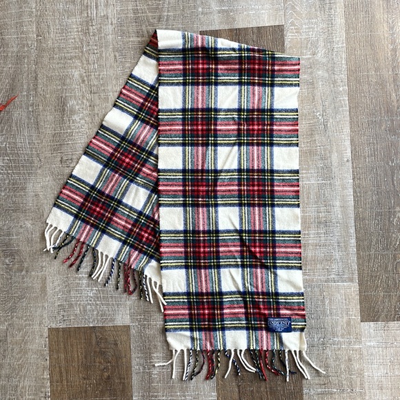 Lands’ End vintage lambswool scarf - Picture 3 of 6
